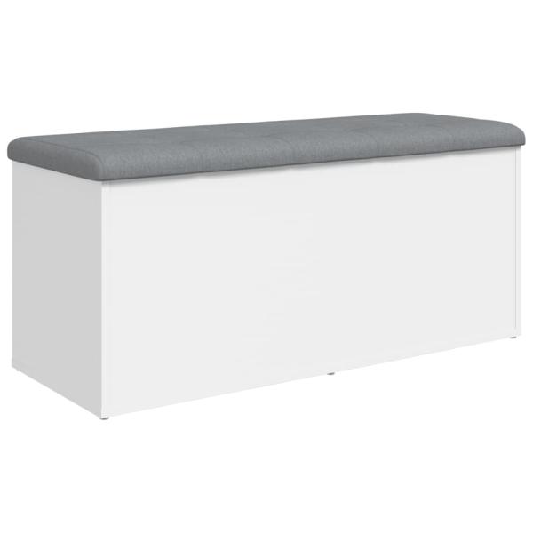 Aufbewahrungsbank Wei? 102 x 42 x 45 cm Holzwerkstoff