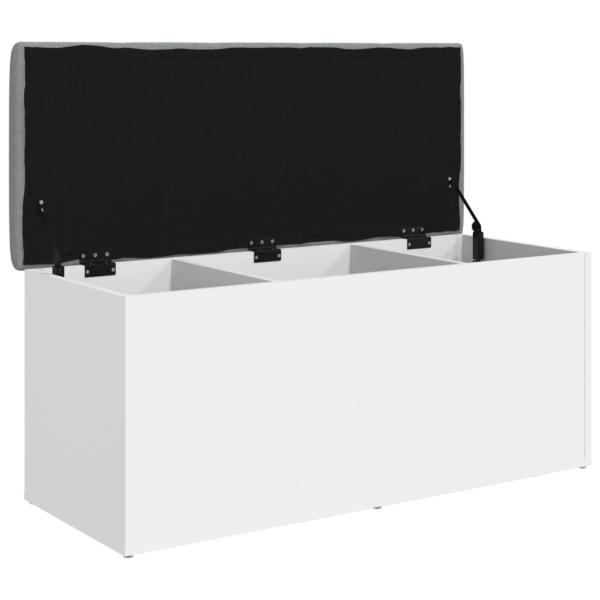 Aufbewahrungsbank Wei? 102 x 42 x 45 cm Holzwerkstoff