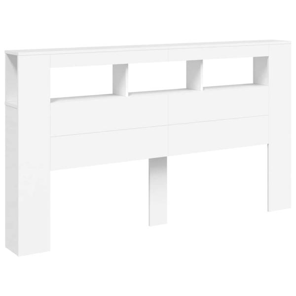 LED-Kopfteil Weiß 180x18,5x103,5 cm Holzwerkstoff