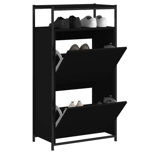 ARDEBO.de - Schuhschrank Schwarz