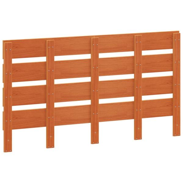 Kopfteil Wachsbraun 150 cm Massivholz Kiefer