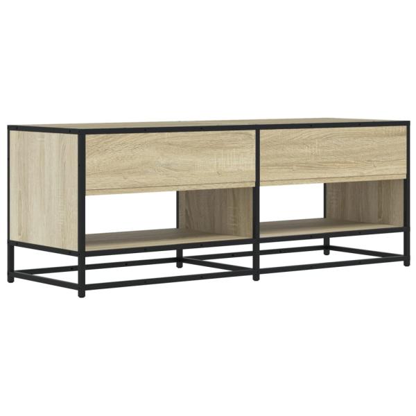 TV-Schrank Sonoma-Eiche 120,5x40x46 cm Holzwerkstoff und Metall