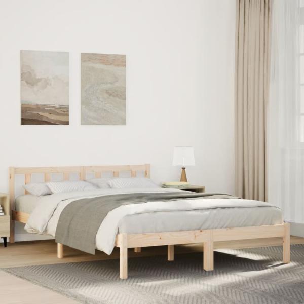 ARDEBO.de - Massivholzbett Extra Lang ohne Matratze 160x220 Kiefernholz