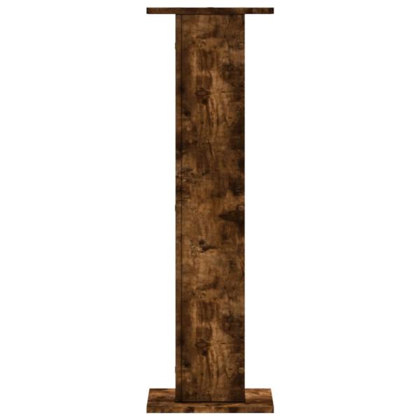 Lautsprecherständer 2Stk. Räuchereiche 30x30x95cm Holzwerkstoff