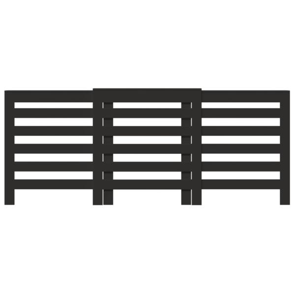 Heizkörperverkleidung Schwarz 205x21,5x83,5 cm Holzwerkstoff