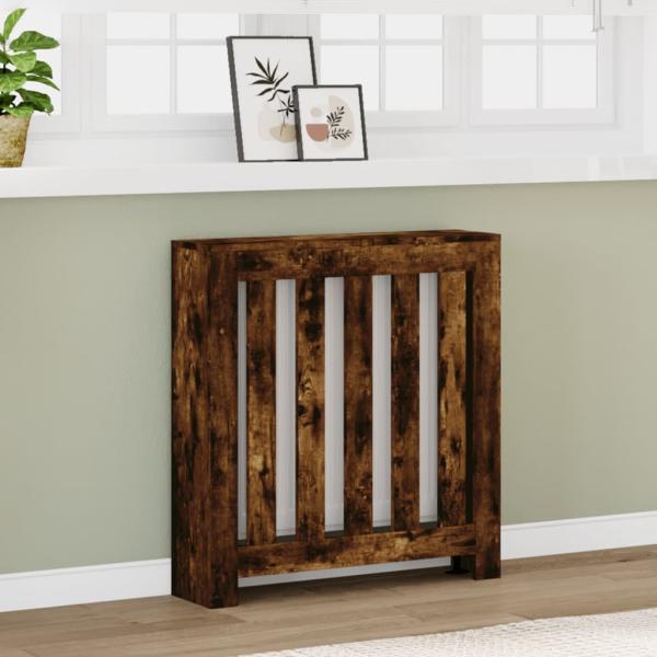 ARDEBO.de - Heizkörperabdeckung Räuchereiche 78 x 20 x 82 cm Holzwerkstoff