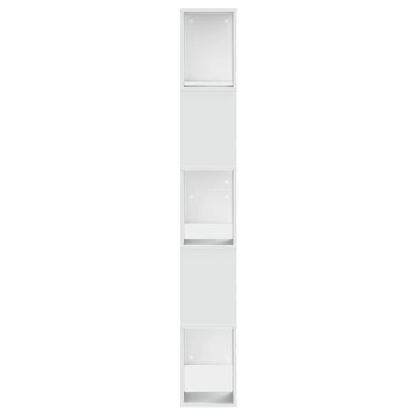 B?cherregal 5 B?den Wei? 80,5x23,5x162,5 cm Holzwerkstoff
