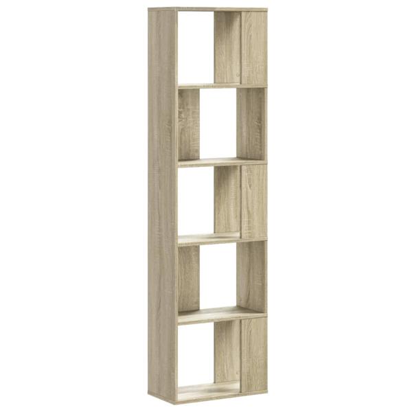 Bücherregal 5 Böden Sonoma-Eiche 45x23,5x162,5 cm Holzwerkstoff