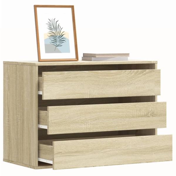 ARDEBO.de - Kommode Sonoma-Eiche 80x41x58 cm Holzwerkstoff