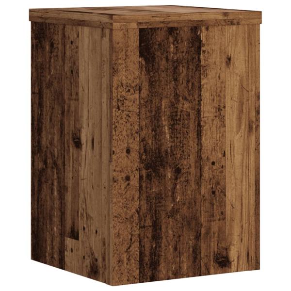 Pflanzenständer 2 Stk. Altholz-Optik 20x20x30 cm Holzwerkstoff