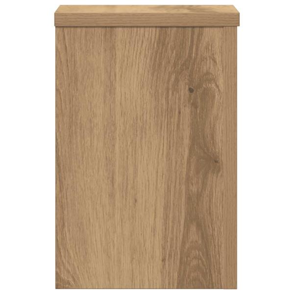 Pflanzenständer 2 Stk. Artisan-Eiche 20x20x30 cm Holzwerkstoff