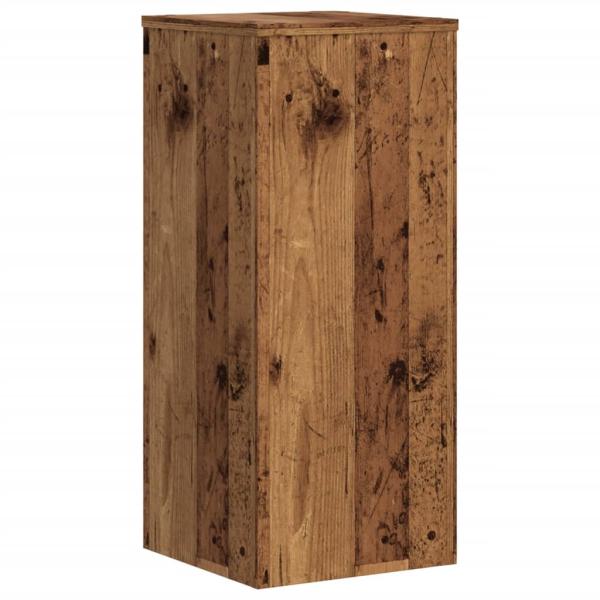 Pflanzenständer 2 Stk. Altholz-Optik 30x30x70 cm Holzwerkstoff