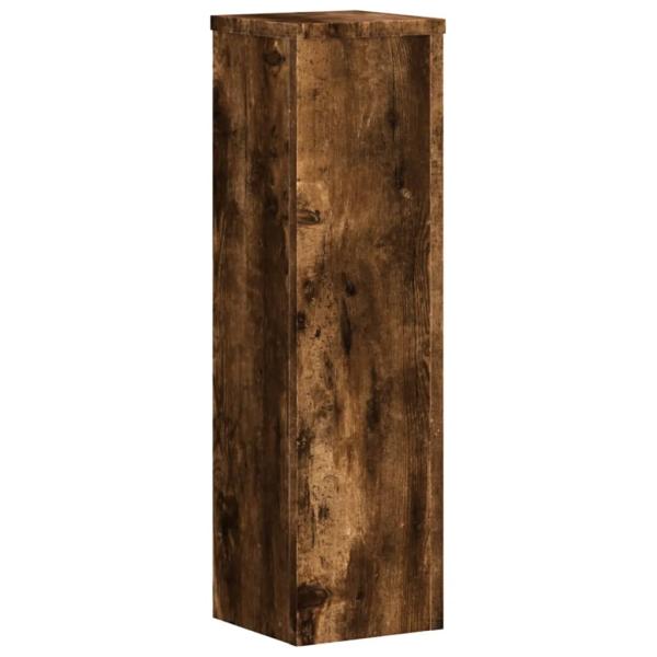 Pflanzenständer 2 Stk. Räuchereiche 17x17x60 cm Holzwerkstoff