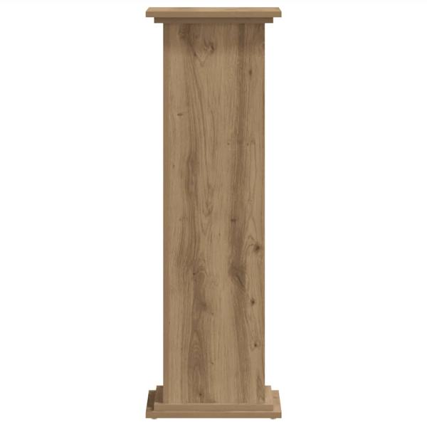Pflanzenständer Artisan-Eiche 33x33x100 cm Holzwerkstoff