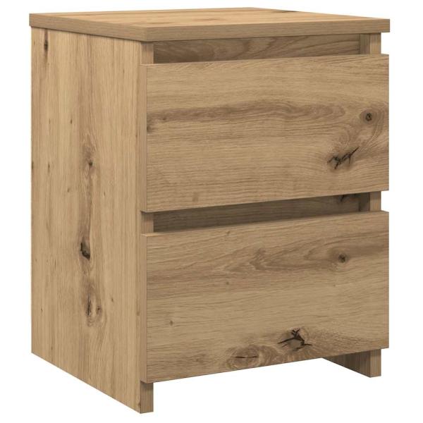 Nachttische 2 Stk. Artisan-Eiche 30x30x40 cm Holzwerkstoff