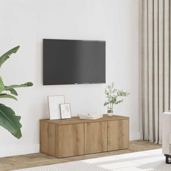 ARDEBO.de - TV-Schrank Artisan-Eiche 80x34x30 cm Holzwerkstoff
