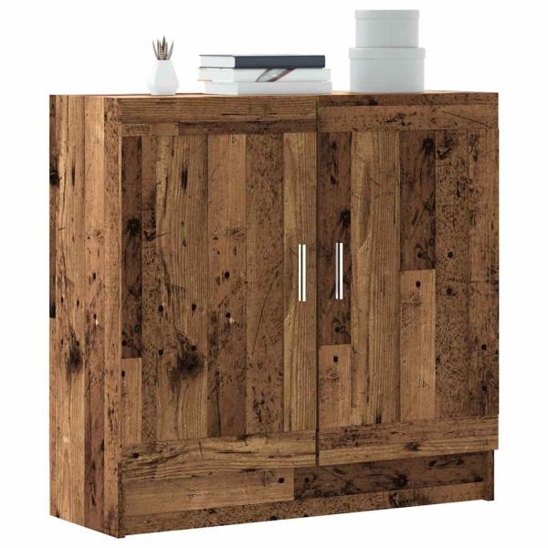 ARDEBO.de - Bücherschrank Altholz-Optik 82,5x30,5x80 cm Holzwerkstoff