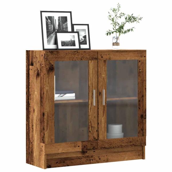 ARDEBO.de - Bücherschrank Altholz-Optik 82,5x30,5x80 cm Holzwerkstoff
