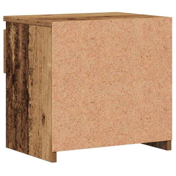 Nachttische 2 Stück Altholz 40x30x39 cm Holzwerkstoff
