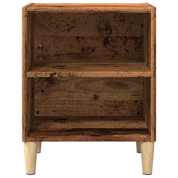 Nachttische 2 Stk. Altholz-Optik 40x30x50 cm Holzwerkstoff