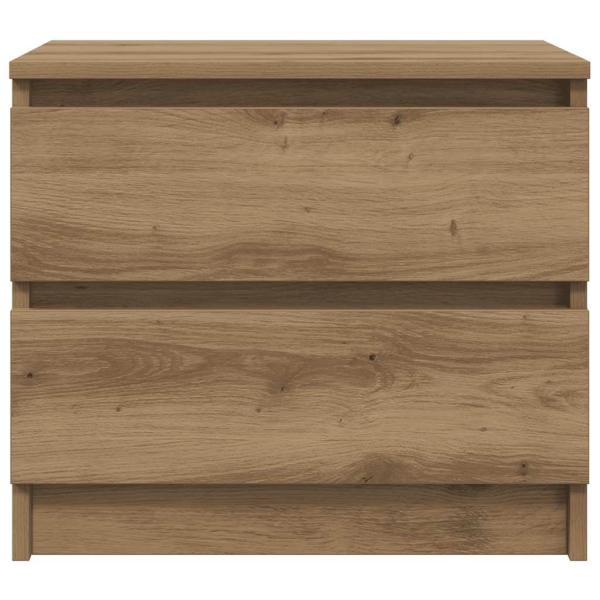 Nachttische 2 Stk. Artisan-Eiche 50x40x43,5 cm Holzwerkstoff