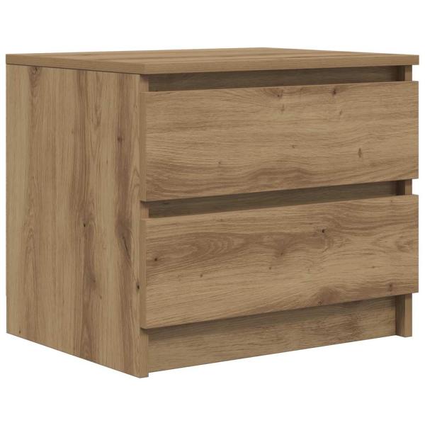 Nachttische 2 Stk. Artisan-Eiche 50x40x43,5 cm Holzwerkstoff