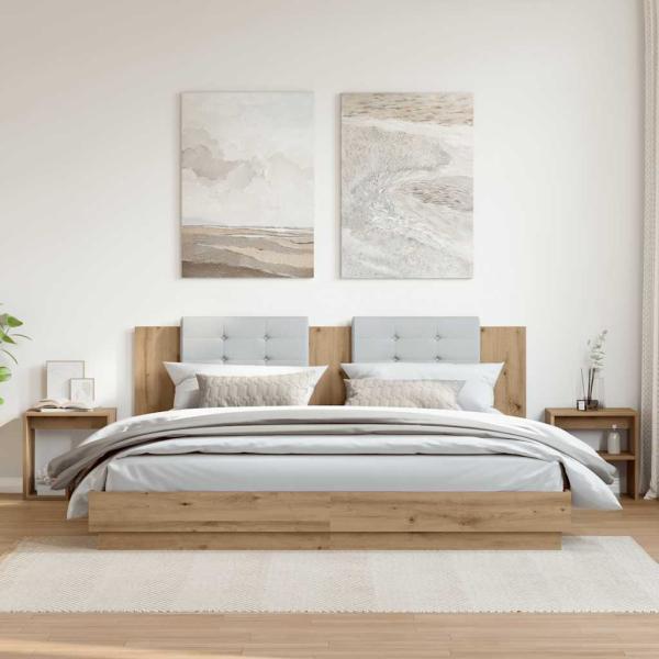 ARDEBO.de - Nachttische 2 Stk. Artisan-Eiche 40x30x40 cm Holzwerkstoff