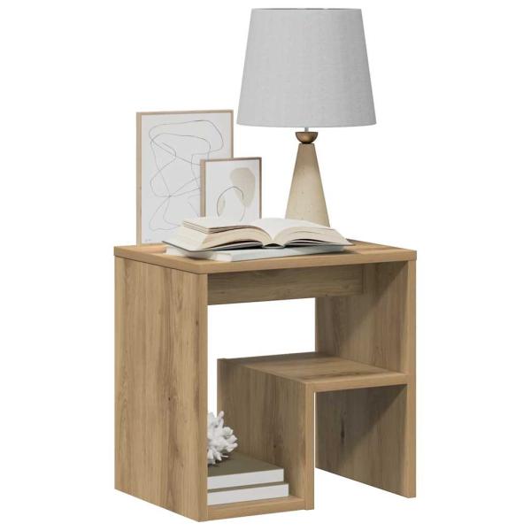 Nachttische 2 Stk. Artisan-Eiche 40x30x40 cm Holzwerkstoff