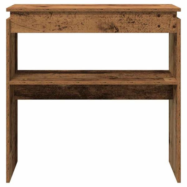 Konsolentisch Altholz-Optik 80x30x80 cm Holzwerkstoff