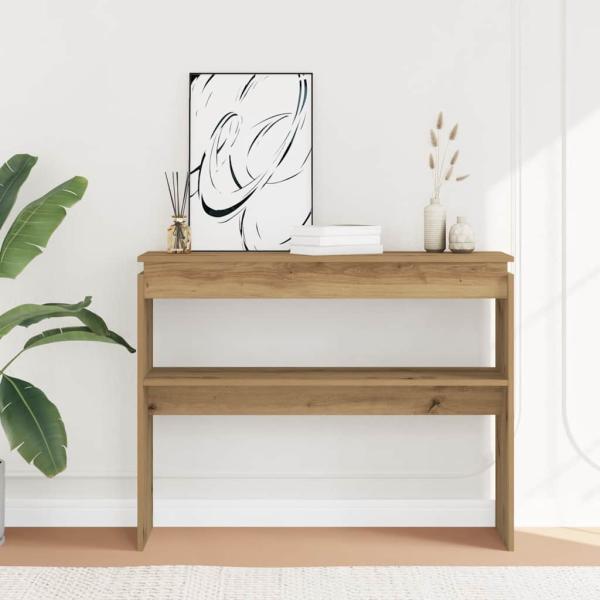ARDEBO.de - Konsolentisch Artisan-Eiche 102x30x80 cm Holzwerkstoff