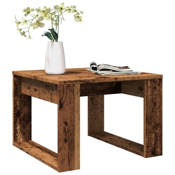 ARDEBO.de - Beistelltisch Altholz-Optik 50x50x35 cm Holzwerkstoff