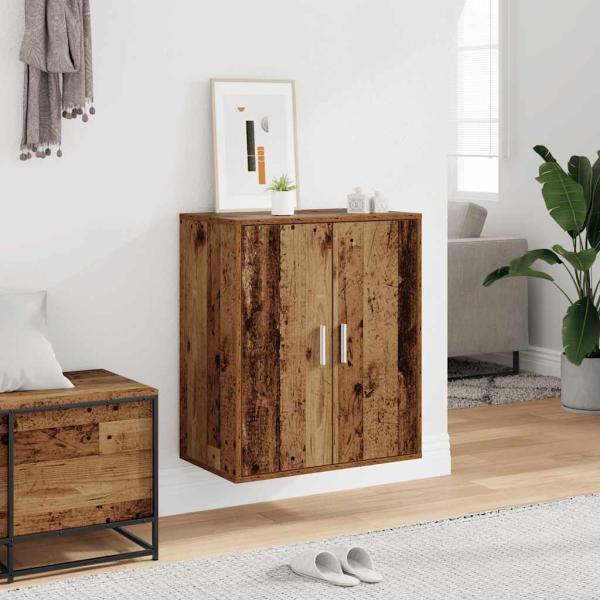 Schuhschrank 60 x 35 x 70 cm Altholz
