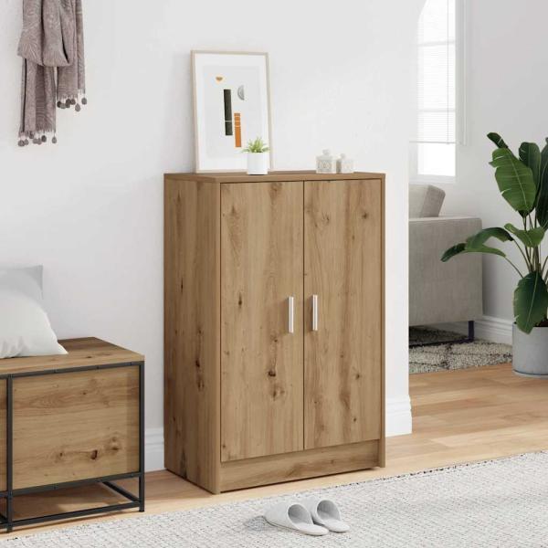 ARDEBO.de - Schuhschrank 60 x 35 x 92 cm Artisan-Eiche