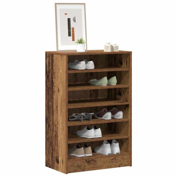 Schuhschrank 60 x 35 x 92 cm Altholz