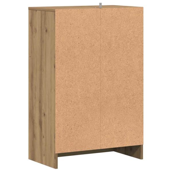 Schuhschrank 60 x 35 x 92 cm Artisan-Eiche 6 Fächer für Schuhe