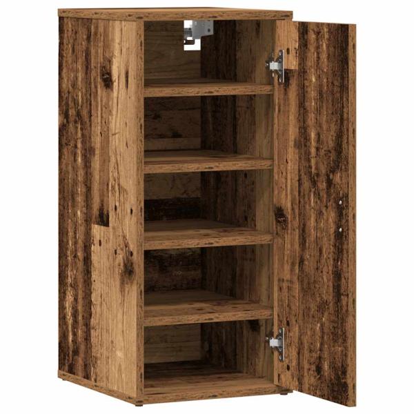 Schuhschrank Altholz-Optik 32x35x70 cm Holzwerkstoff