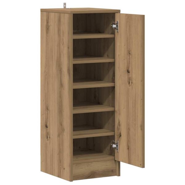 Schuhschrank Artisan-Eiche 32x35x92 cm Holzwerkstoff