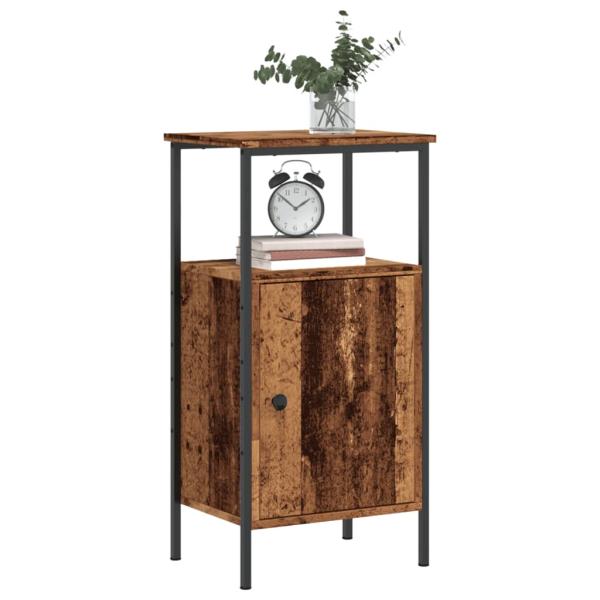 ARDEBO.de - Nachttische 2 Stk. Altholz-Optik 41x31x80 cm Holzwerkstoff