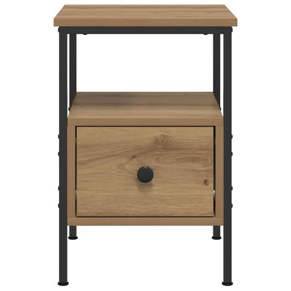 Nachttische 2 Stk. Artisan-Eiche 34x36x50 cm Holzwerkstoff
