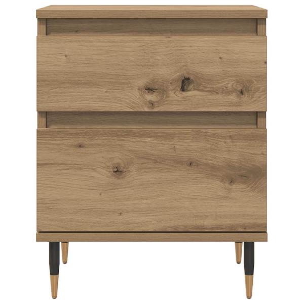 Nachttische 2 Stk. Artisan-Eiche 40x35x50 cm Holzwerkstoff
