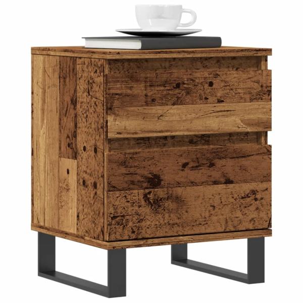 ARDEBO.de - Nachttisch Altholz-Optik 40x35x50 cm Holzwerkstoff