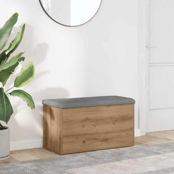 ARDEBO.de - Aufbewahrungsbank Artisan-Eiche 82 x 42 x 45 cm Holzwerkstoff