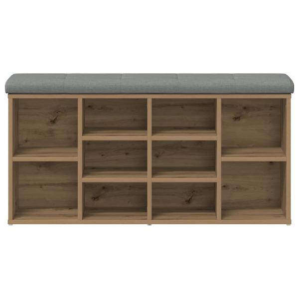 Schuhbank Artisan-Eiche 102x32x50 cm Holzwerkstoff