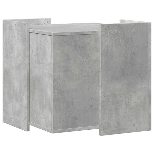 Katzenklo Betongrau 53x53x51 cm Holzwerkstoff