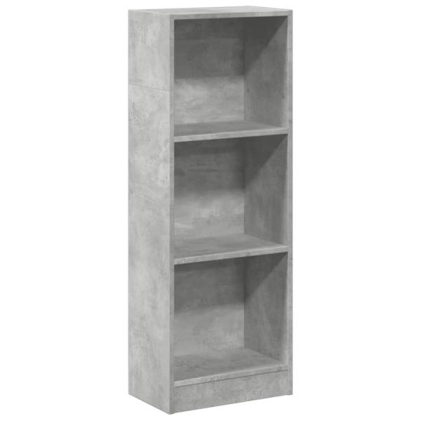 B?cherregal Betongrau 40x24x109 cm Holzwerkstoff