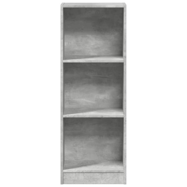 B?cherregal Betongrau 40x24x109 cm Holzwerkstoff