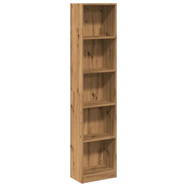Bücherregal Artisian Oak 40 x 24 x 176 cm Holzwerkstoff