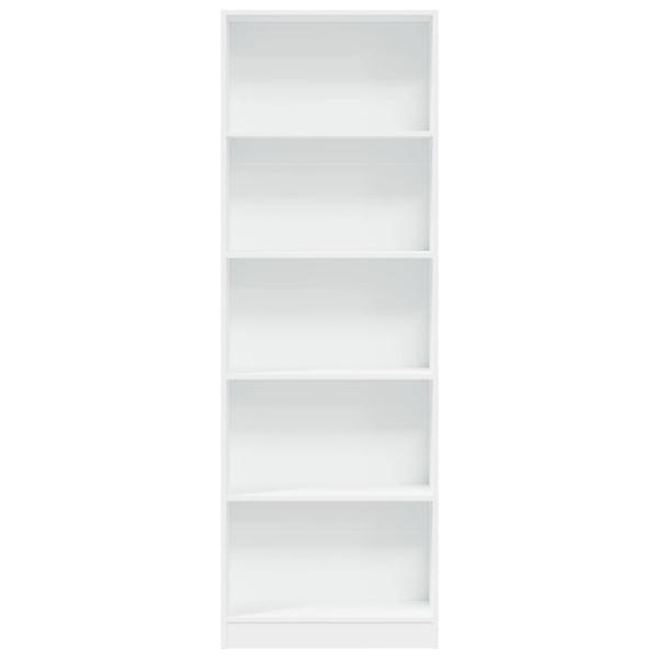 Bücherregal Weiß 60 x 24 x 176 cm Holzwerkstoff