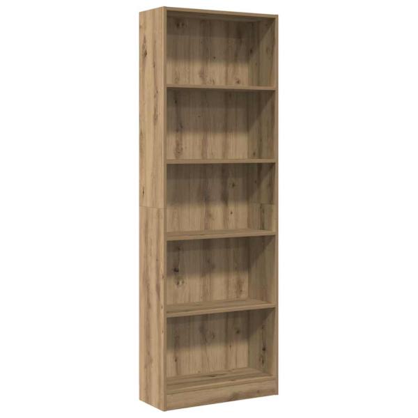 B?cherregal Artisian Oak 60 x 24 x 176 cm Holzwerkstoff