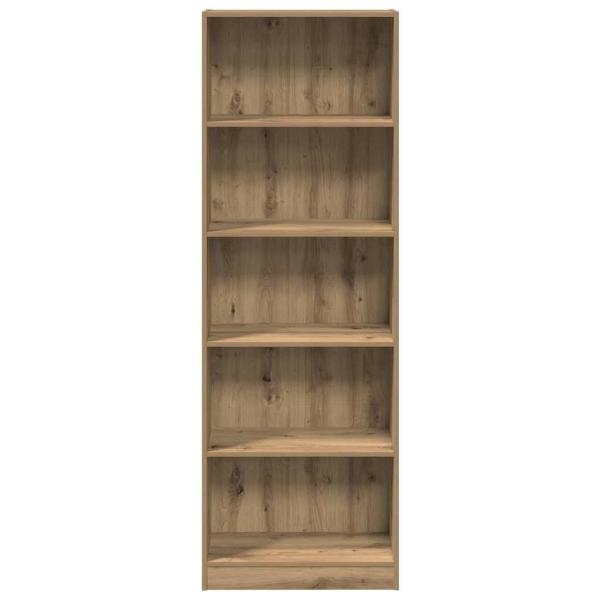 B?cherregal Artisian Oak 60 x 24 x 176 cm Holzwerkstoff